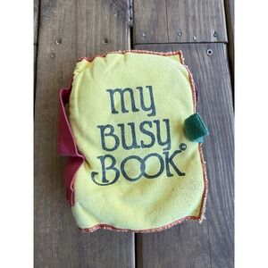 Vintage 1990 My Busy Book – Cloth Interactive Learning Book by Lillian Vernon